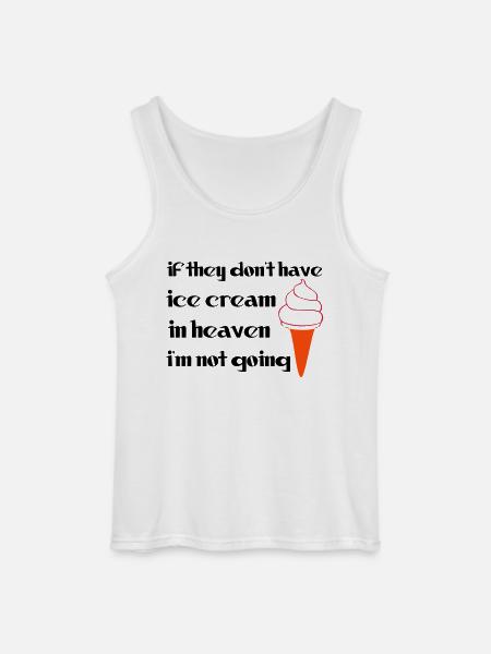 Ice Cream - Gildan Men’s Tank Top - white
