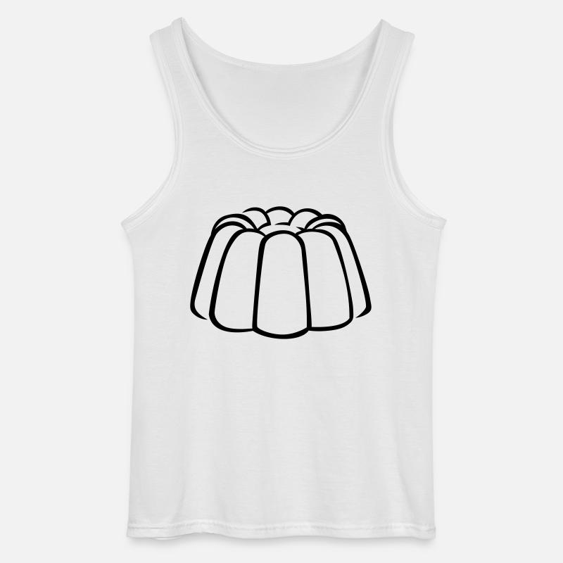 Pudding - Gildan Männer Tank Top - Weiß