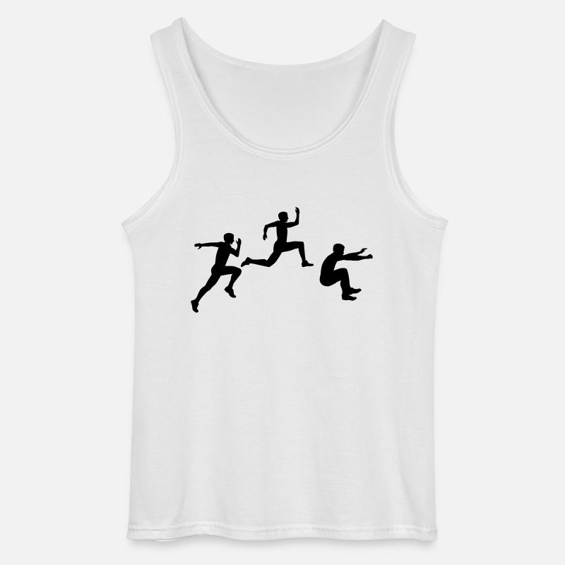 Dreisprung - Gildan Männer Tank Top - Weiß