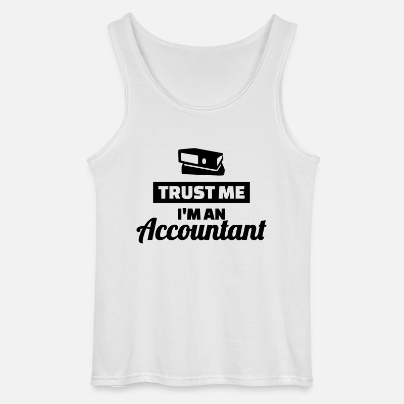 Buchhalter - Gildan Männer Tank Top - Weiß