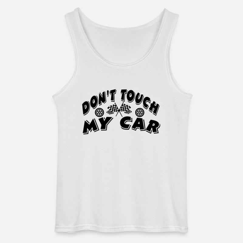 Auto - Gildan Männer Tank Top - Weiß
