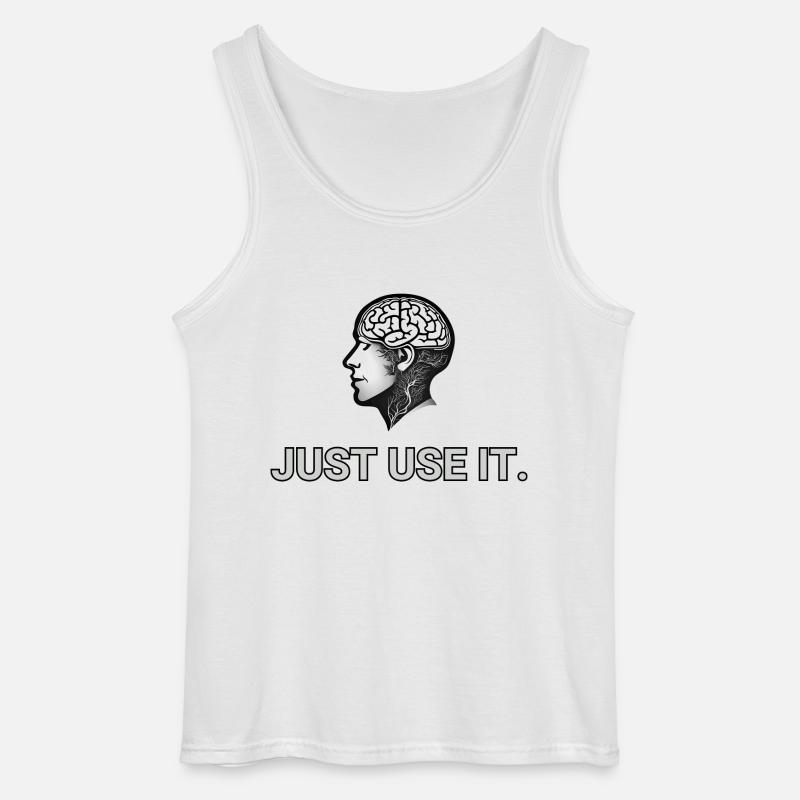 NUTZEN SIE ES EINFACH - Gildan Männer Tank Top - Weiß