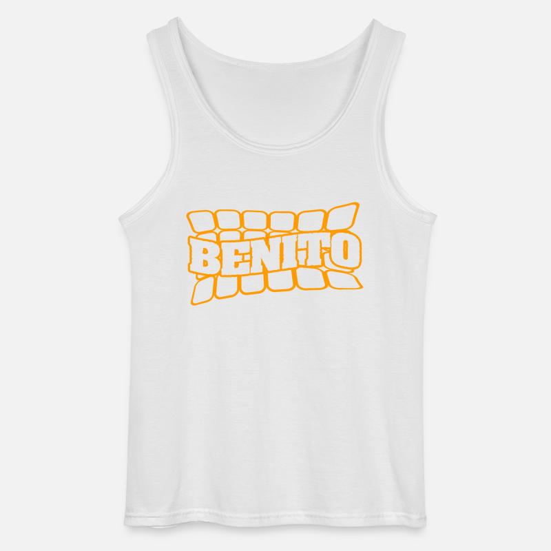 Name Benito - Gildan Männer Tank Top - Weiß