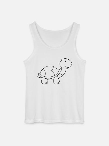 turtle - Gildan Men’s Tank Top - white
