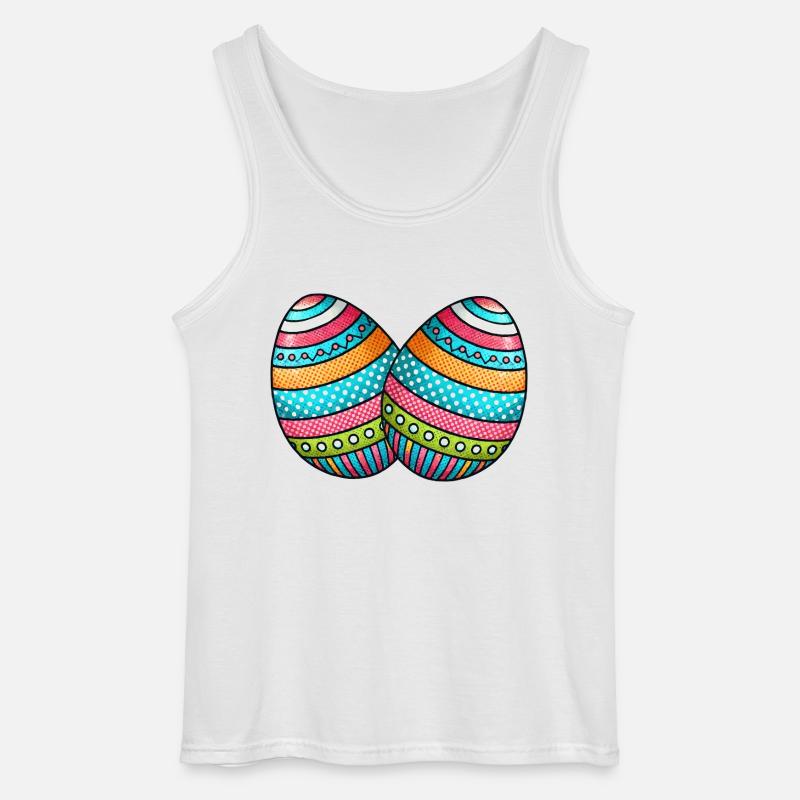 Egg Easter Egg 2 - Gildan Men’s Tank Top - white