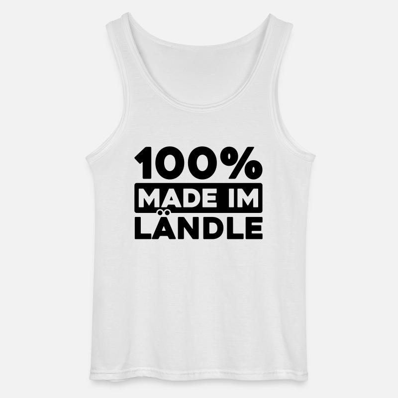 100% made im Ländle - Gildan Männer Tank Top - Weiß