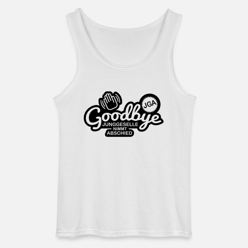 goodbye_jga_1f1 - Gildan Männer Tank Top - Weiß