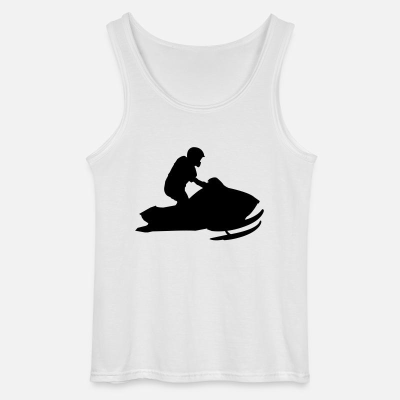 snowmobile - Gildan Männer Tank Top - Weiß