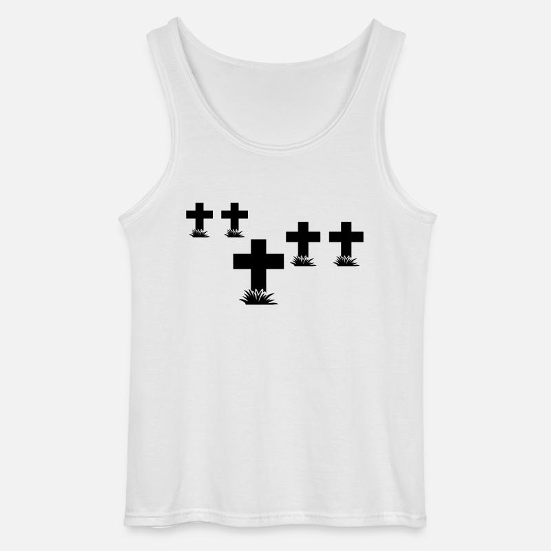 rip_1_f1 - Gildan Männer Tank Top - Weiß
