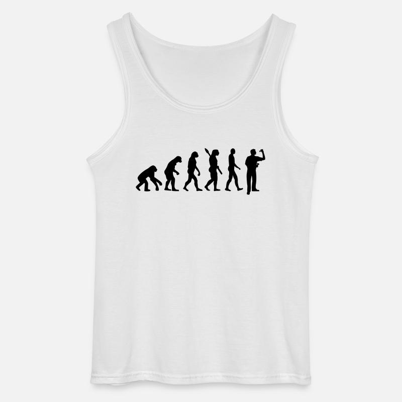Evolution Darts - Gildan Männer Tank Top - Weiß