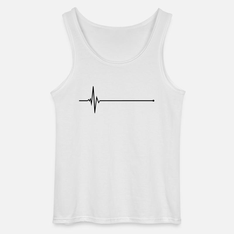 Pulse - Frequency - Gildan Men’s Tank Top - white