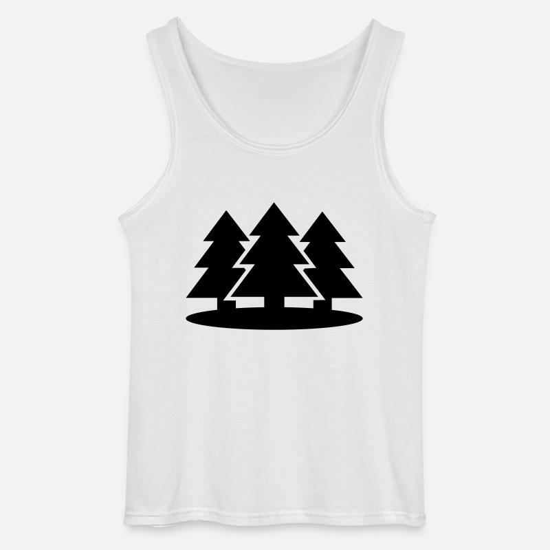 Baum - Gildan Männer Tank Top - Weiß