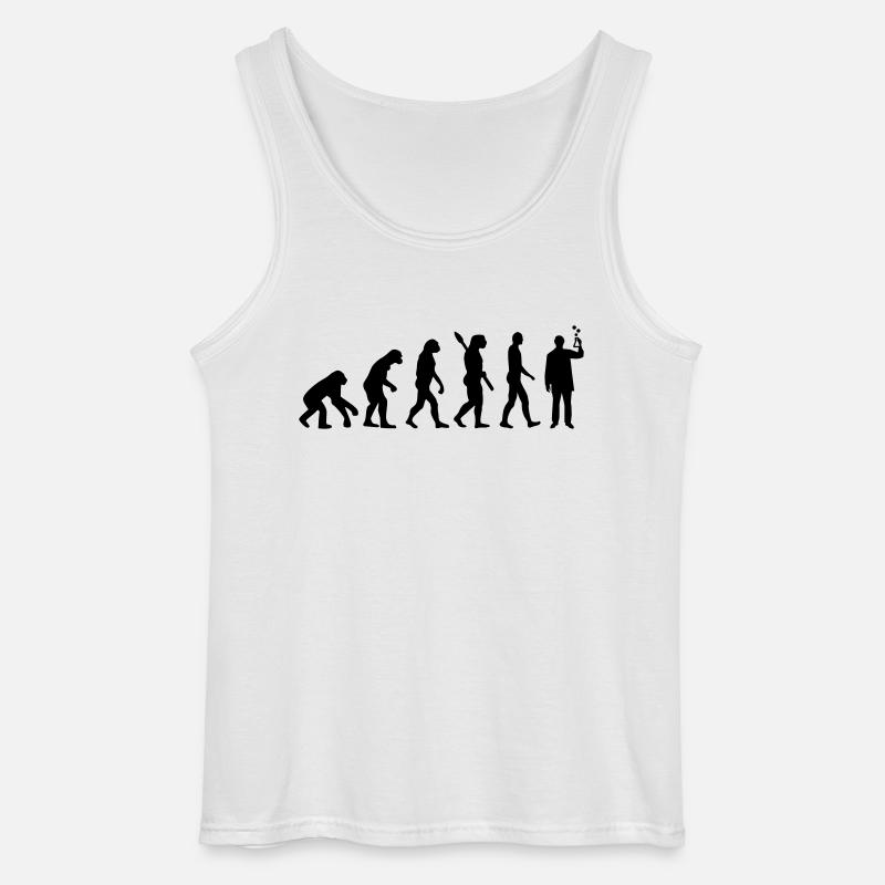 Évolution Chimiste - Débardeur Gildan Homme - blanc