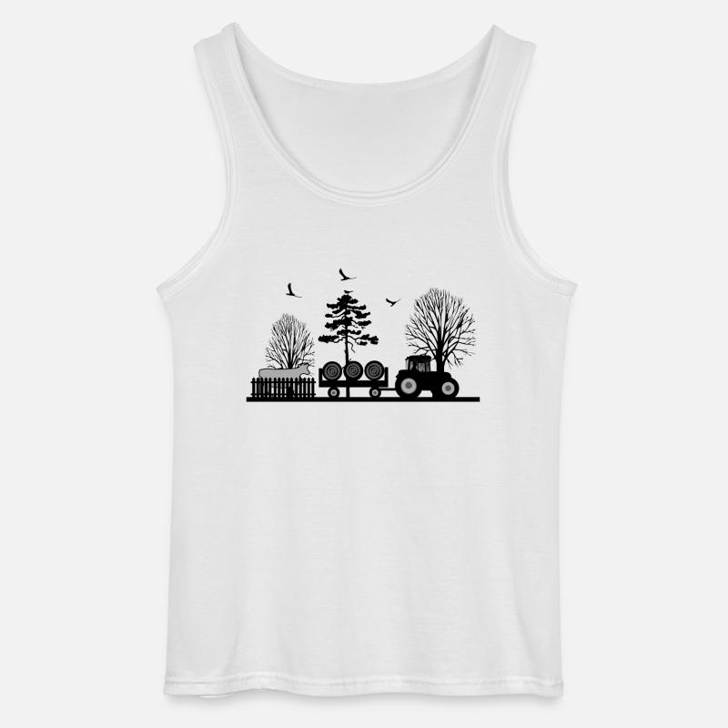 Traktor - Gildan Männer Tank Top - Weiß