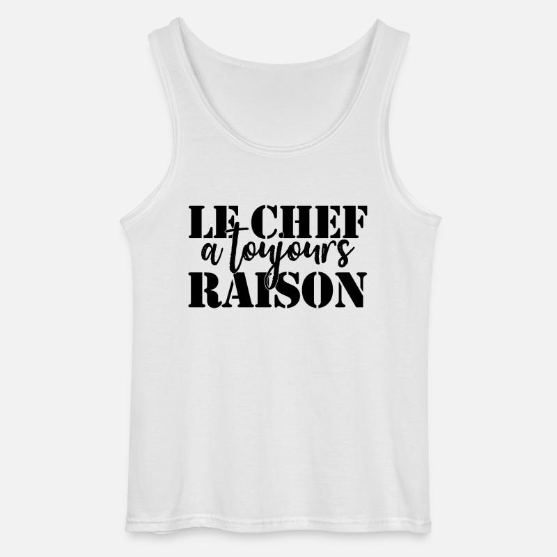 Chef hat immer Recht - Gildan Männer Tank Top - Weiß