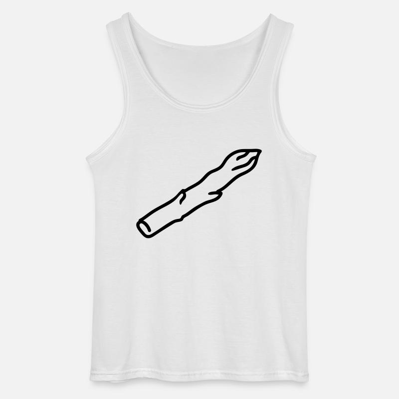 Spargel - Line - Gildan Männer Tank Top - Weiß