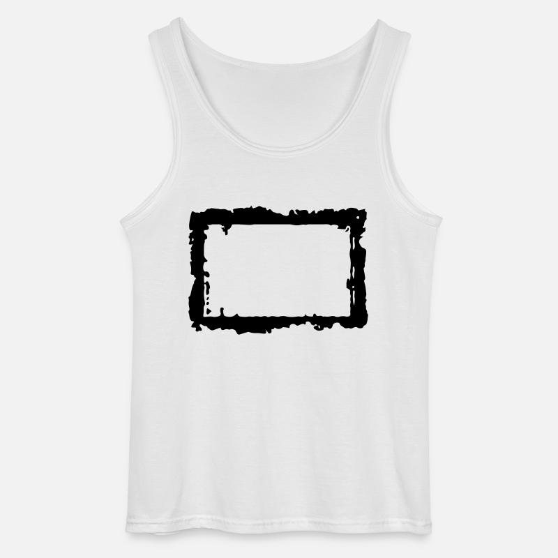frame_4_vec_1 en - Gildan Men’s Tank Top - white