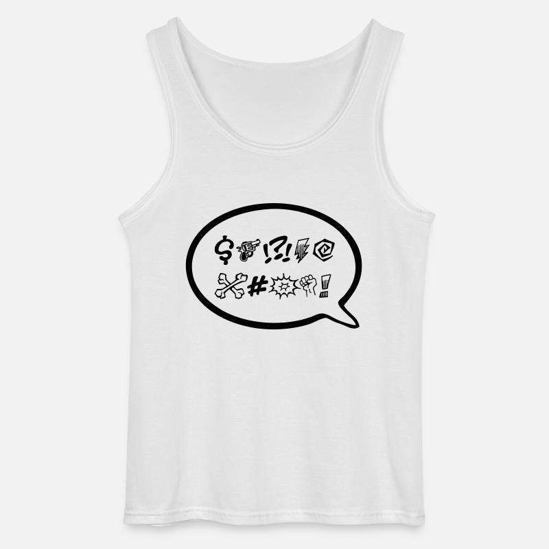 Fluch - Gildan Männer Tank Top - Weiß