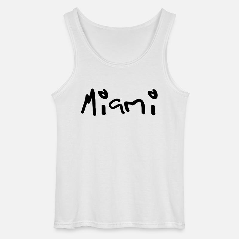 miami - Gildan Männer Tank Top - Weiß