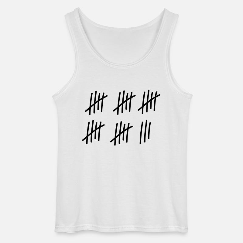 28 Striche // 28 Mal // Geburtstag // Geschenk - Gildan Männer Tank Top - Weiß