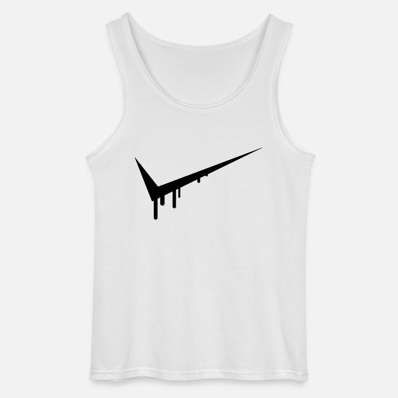 Graffiti Tick - Gildan Männer Tank Top - Weiß