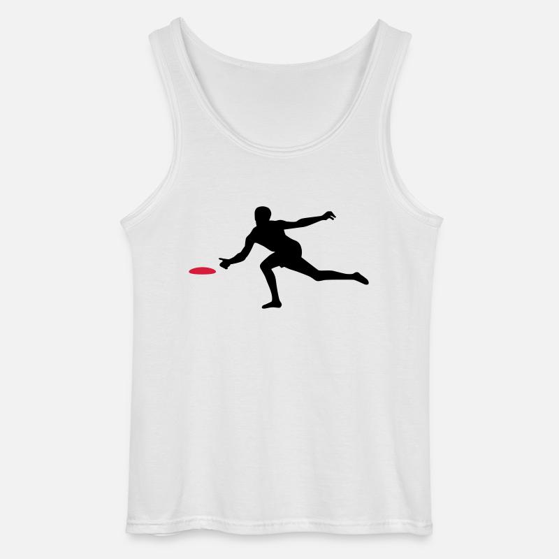 Discgolf - Gildan Männer Tank Top - Weiß