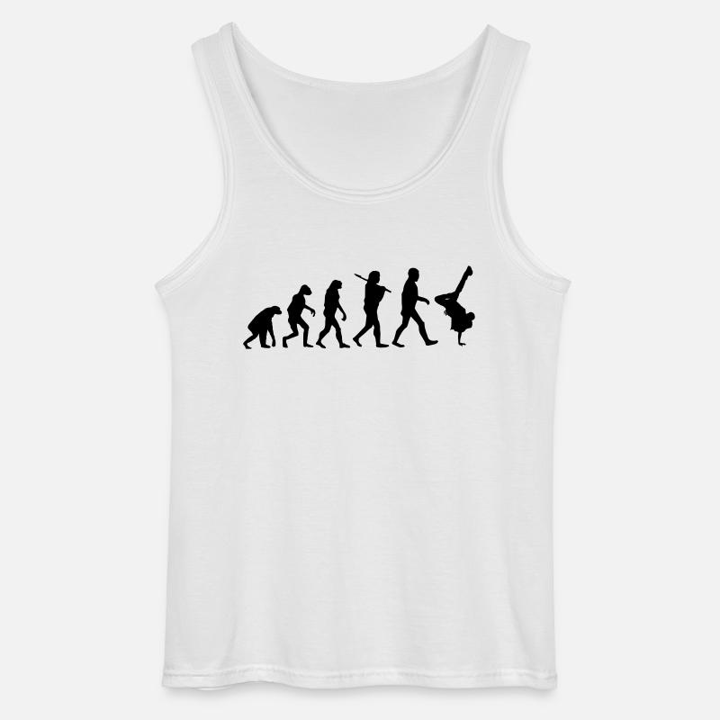 Evolution brakedance - Gildan Männer Tank Top - Weiß