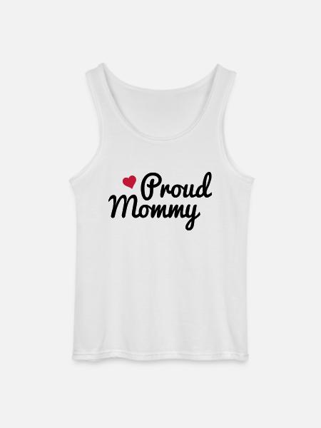 Proud Mommy - Gildan Männer Tank Top - Weiß