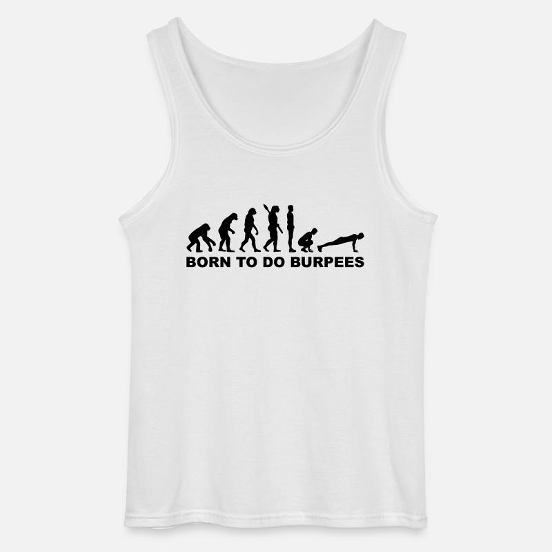 Burpees - Gildan Männer Tank Top - Weiß