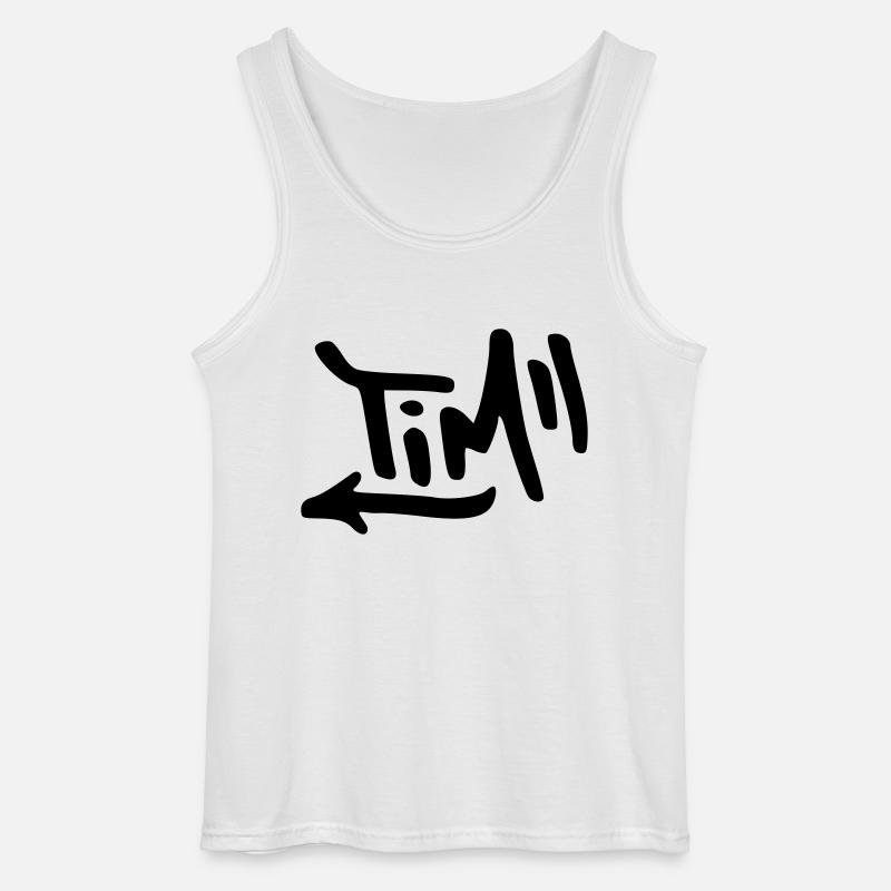 Graffiti Tim - Gildan Männer Tank Top - Weiß
