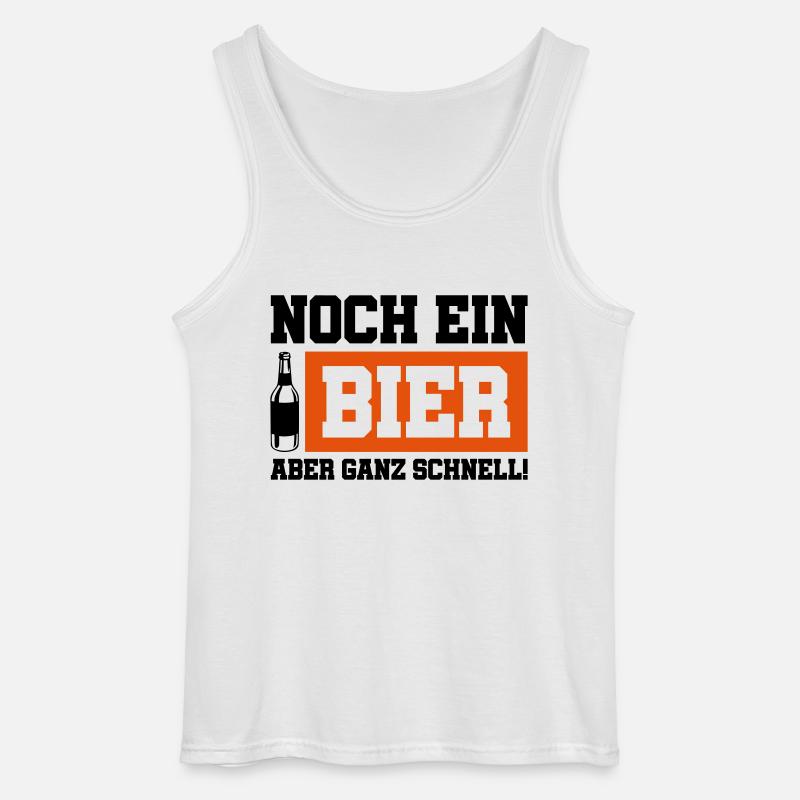 noch ein bier schnell - Gildan Männer Tank Top - Weiß