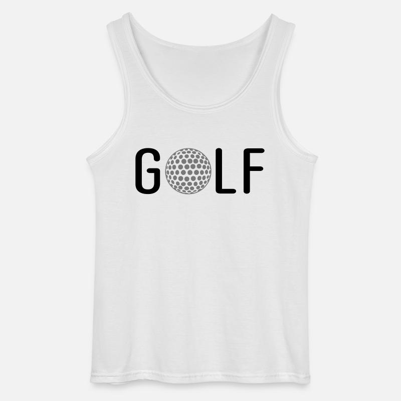 Golf - Gildan Männer Tank Top - Weiß