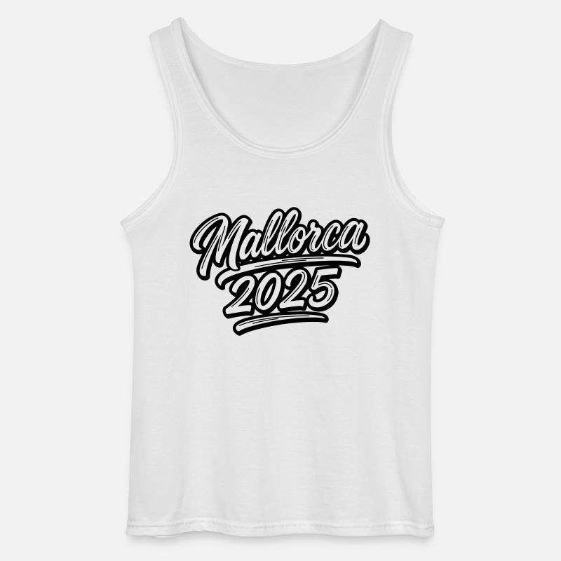 Mallorca 2025 - Gildan Männer Tank Top - Weiß