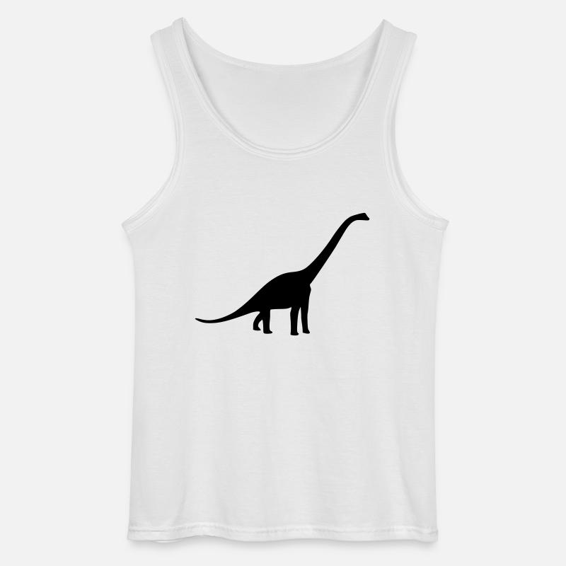 Dinosaurier - Dino - Gildan Männer Tank Top - Weiß