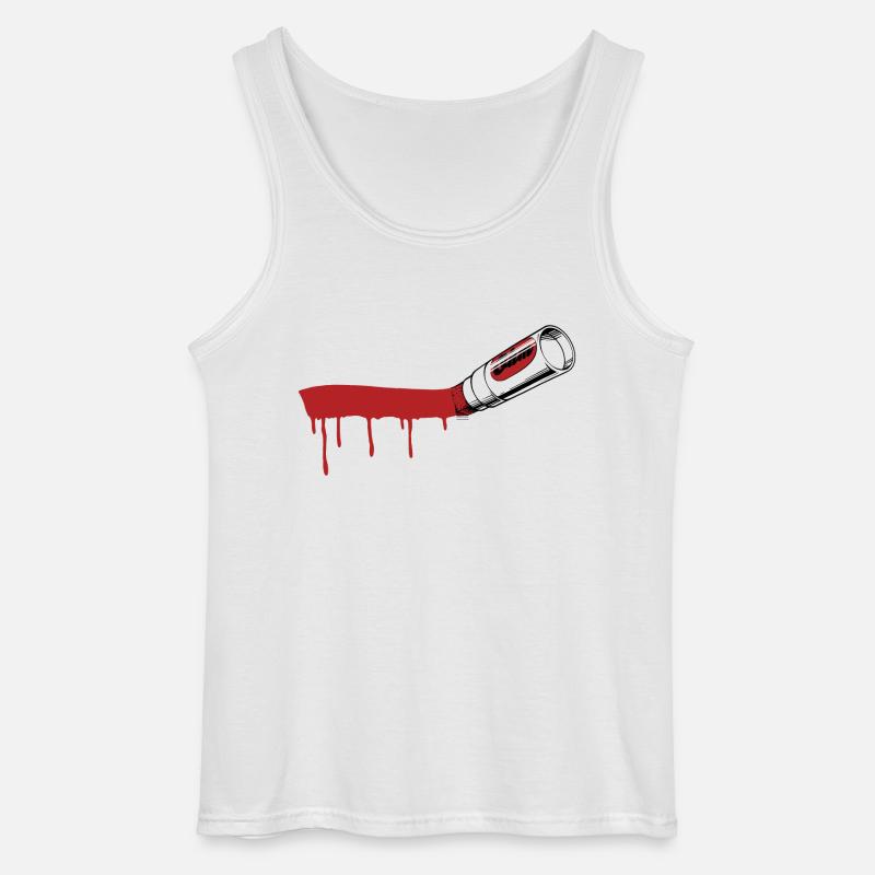 Marker Swoosh - Gildan Männer Tank Top - Weiß