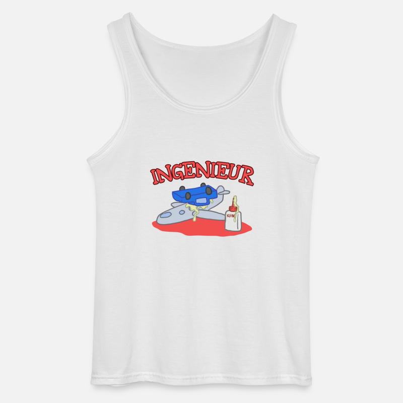 Mein Kind wird ... Ingenieur - Gildan Männer Tank Top - Weiß