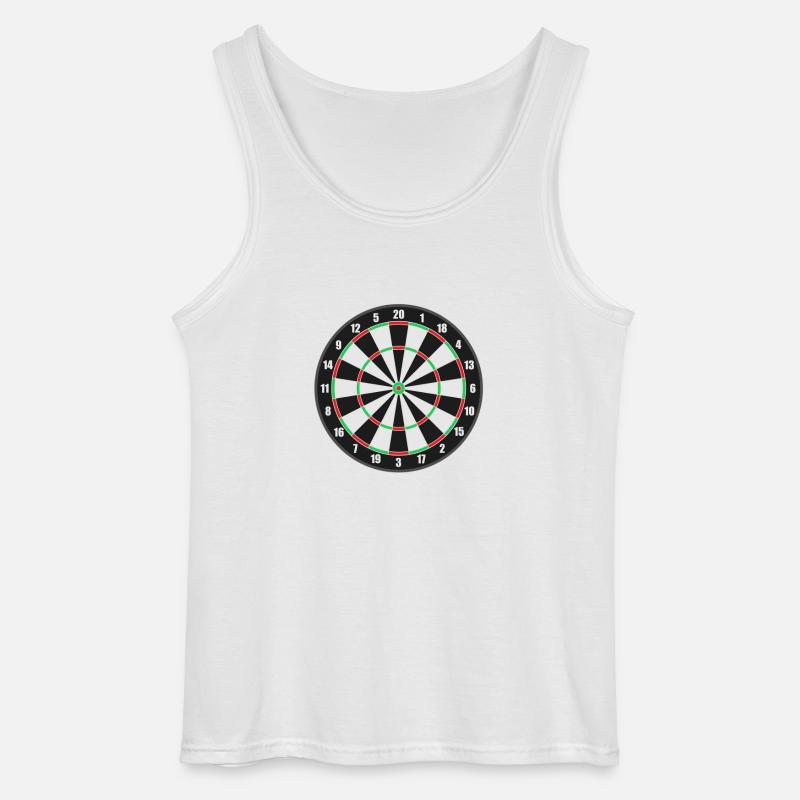 Dartscheibe. Geschenkidee - Gildan Männer Tank Top - Weiß