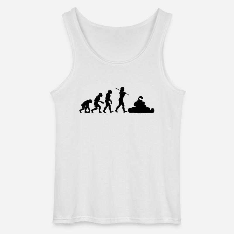 Karting Evolution - Gildan Men’s Tank Top - white