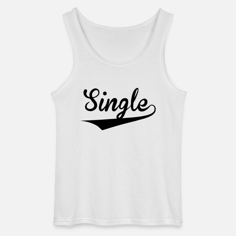 single - Gildan Männer Tank Top - Weiß