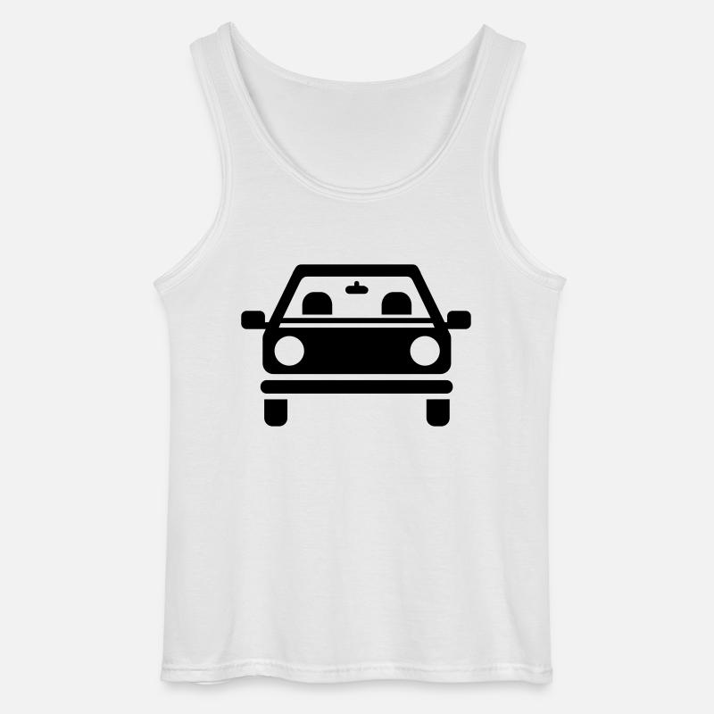 Auto - Gildan Männer Tank Top - Weiß