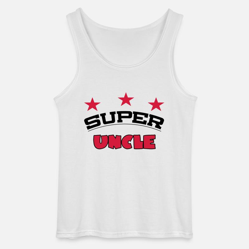 Super uncle - Gildan Männer Tank Top - Weiß