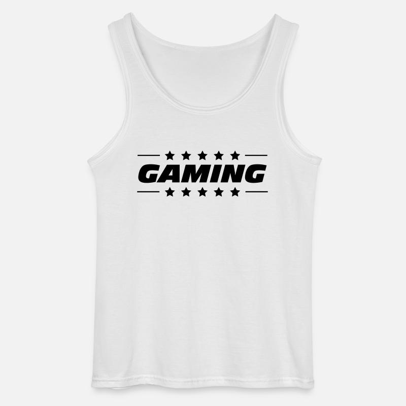 Gaming - Gildan Männer Tank Top - Weiß