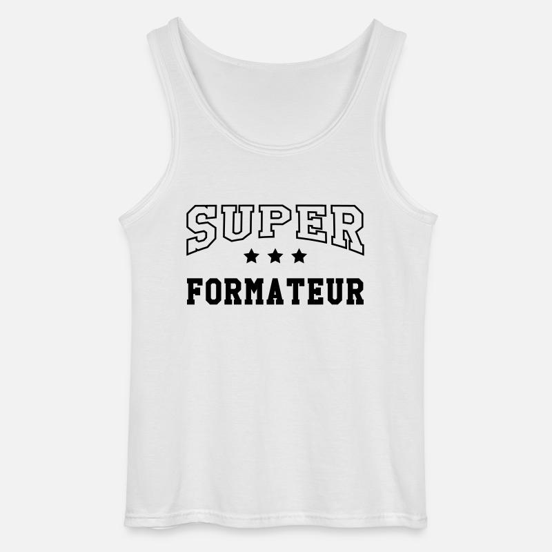 Ausbilder / Lehrer / Gestalter / trainer - Gildan Männer Tank Top - Weiß