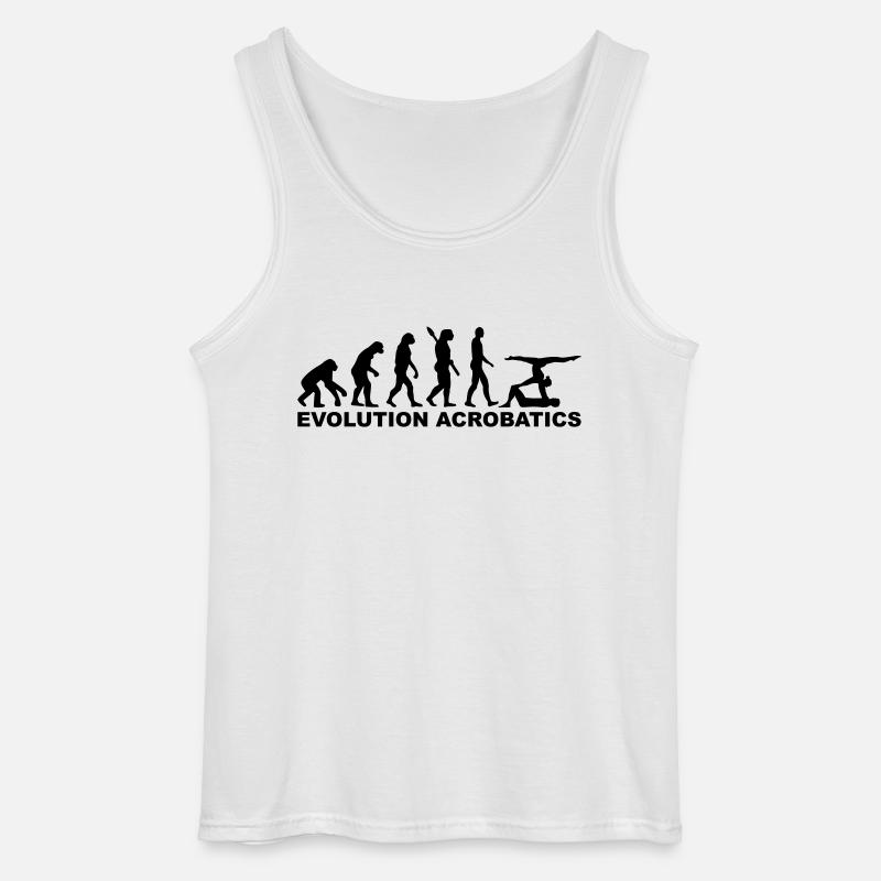 Evolution Acrobatics - Gildan Men’s Tank Top - white