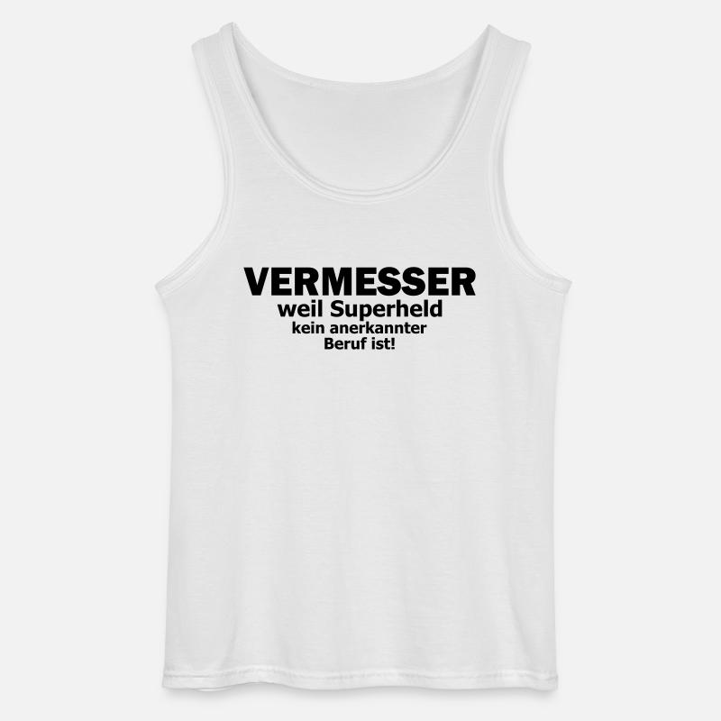 vermesser - Gildan Männer Tank Top - Weiß