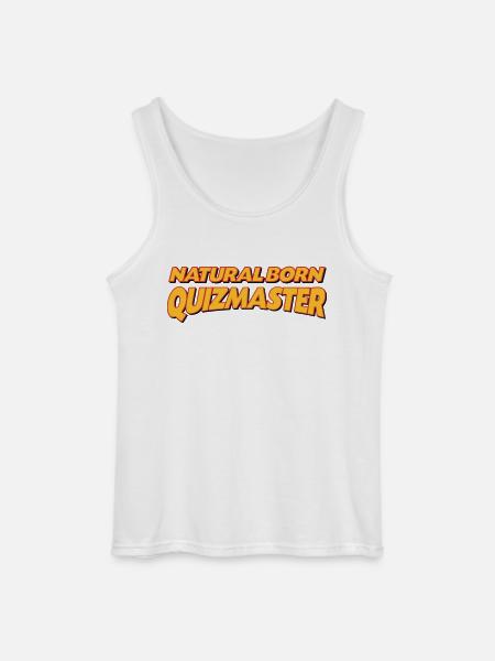 Natural born quizmaster 3col - Gildan Men’s Tank Top - white