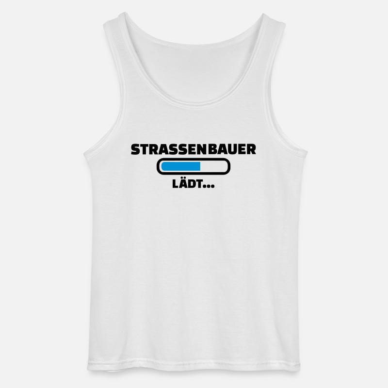 Straßenbauer - Gildan Männer Tank Top - Weiß