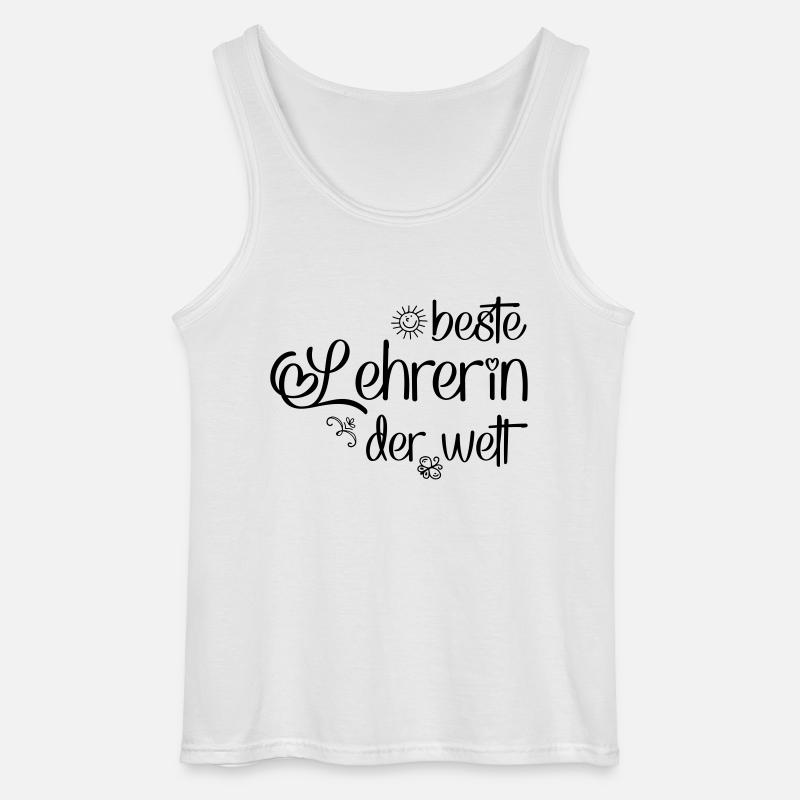 Beste Lehrerin der Welt - Gildan Männer Tank Top - Weiß