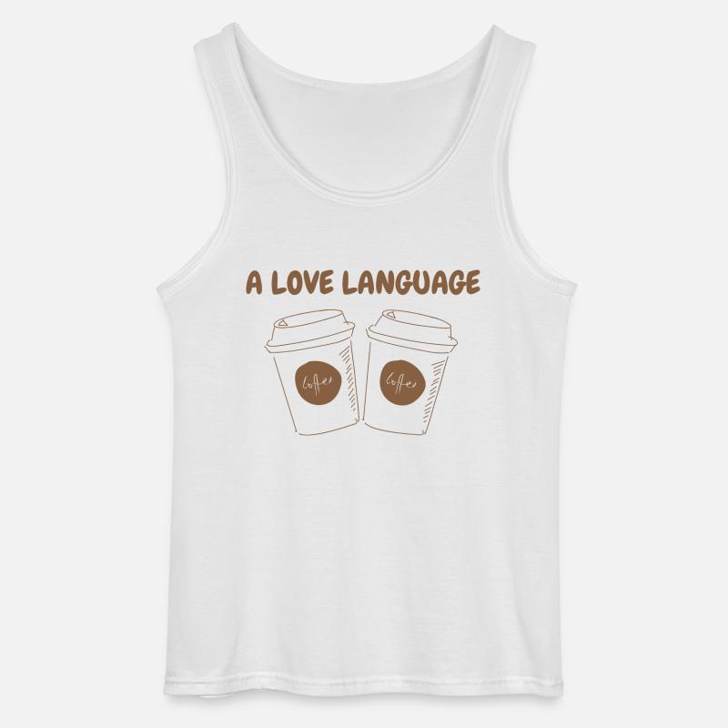 A LOVE LANGUAGE - Gildan Männer Tank Top - Weiß