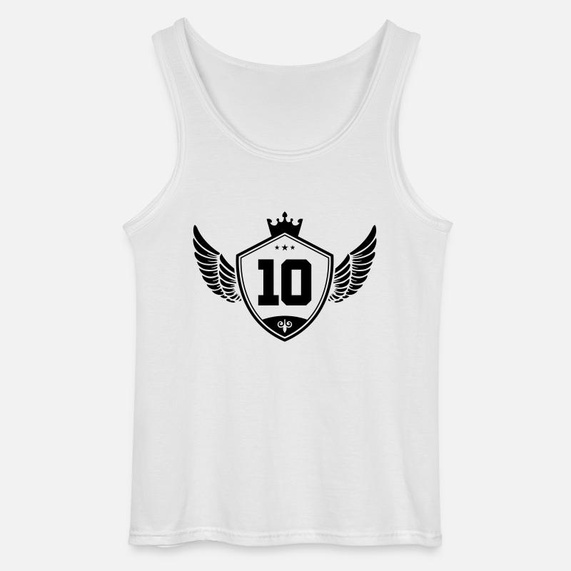 10 wappen krone - Gildan Männer Tank Top - Weiß